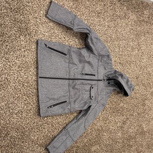 BKE Kids Charcoal Hooded Raincoat